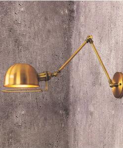 Applique lampada parete muro Stile Industriale vintage metallo ottone