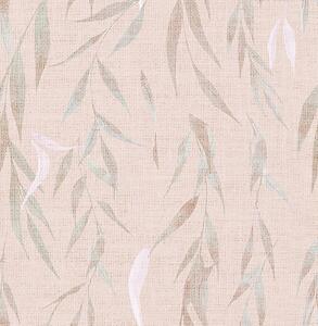 Carta da parati Rami pendenti con foglie su sfondo beige, Parati classici in stile boho, a00095v1 : Uwalls.it