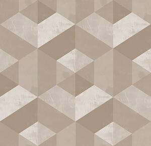 Carta da parati Esagoni nei colori beige, Parati classici in stile scandinavo, a00096 : Uwalls.it