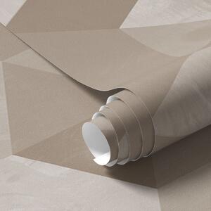 Carta da parati Esagoni nei colori beige, Parati classici in stile scandinavo, a00096 : Uwalls.it