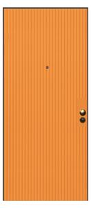 Porta blindata MASTER Crazy arancione L 80 x H 210 cm sinistra