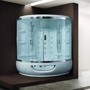 Vasca idromassaggio con box doccia 150x150cm modello K-PL500 - KAMALU