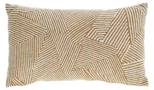Fodera cuscino Devi 100% cotone e righe beige e marroni 30 x 50 cm