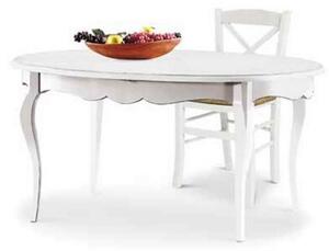 GRANT - tavolo da pranzo ovale allungabile in legno massello 100x160/210