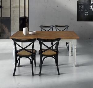 BARRETT - tavolo da pranzo moderno allungabile a libro in rovere 90x90/180