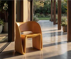 Poltrona in Polyethylene Sand Senape cm 65x57,5x h 76 altezza Seduta cm 45- peso 12 kg