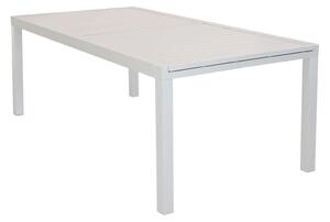 DEXTER - set tavolo da giardino allungabile 200/300x100 compreso di 6 poltrone in alluminio