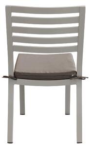 DEXTER - sedia da giardino in alluminio impilabile completa di cuscino