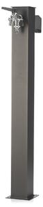 Fontana da Giardino con Doppio Rubinetto Belfer 42/QRR Grigio Antracite