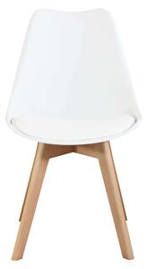 MARGOT - set di 2 sedie moderne imbottita con gambe in legno