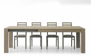 ELVIS - tavolo da pranzo moderno allungabile in rovere spazzolato 90x180/230/280