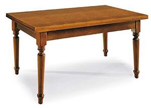 DYLAN - tavolo da pranzo allungabile in legno massello 80x140/180/220 con gamba tornita