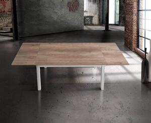 BLAKE - tavolo da pranzo moderno allungabile in metallo e legno 70x110/150/190