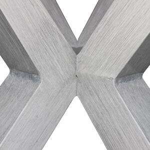 IBEX - tavolo da giardino in alluminio e cementite effetto legno tondo 140