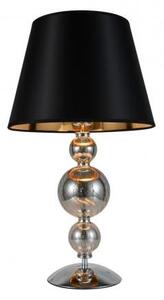Lampada da tavolo o comodino elegante originale MURANEO paralume Nero
