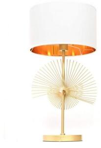 Lampada da tavolo o comodino elegante glamour FONTI metallo Oro Bianco