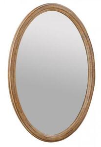 Specchio ovale con cornice in legno da parete-Arrediorg.it