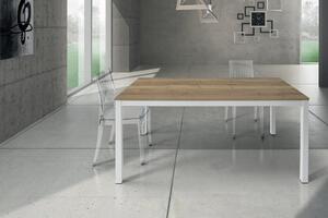 BENSON - tavolo da pranzo moderno allungabile in rovere nodato 90x160/210/260