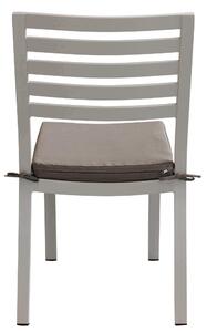 DEXTER - set tavolo da giardino allungabile 160/240x90 compreso di 8 sedie in alluminio