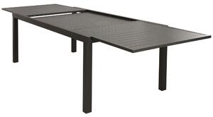 DEXTER - set tavolo da giardino allungabile 200/300x100 compreso di 6 sedie in alluminio
