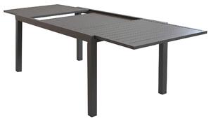 DEXTER - set tavolo da giardino allungabile 160/240x90 compreso di 6 sedie in alluminio