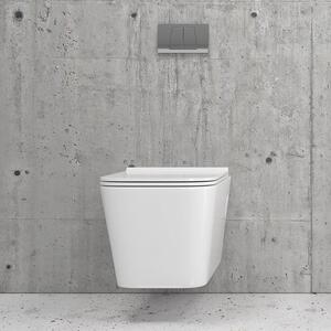 WC sospeso senza brida per bagni stretti modello Litos-S200 - KAMALU