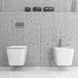 WC sospeso senza brida per bagni stretti modello Litos-S200 - KAMALU