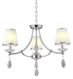 Lampadario in cristallo moderno ed elegante colore Argento con 3 luce