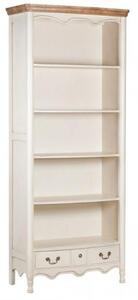 Libreria shabby chic bianca in legno massello-Arrediorg.it ®