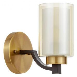 Applique lampada da parete in stile industriale vintage ottone VIGATTO