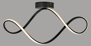 Plafoniera moderno Irena LED dimmerabile , in ferro, nero D. 70 cm 70x29 cm, INSPIRE