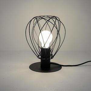 Lampada da tavolo design Merone nero, INSPIRE