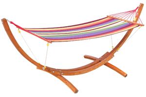 Outsunny Amaca da Giardino con Supporto Max 120kg Legno 325x118x120