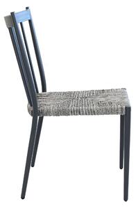 GARDENIA - sedia da giardino in alluminio e rattan sintetico impilabile
