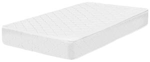 Materasso singolo double face medio duro tessuto bianco per letto singolo Beliani