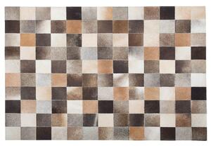Tappeto tappetino Multicolore Pelle Bovina 200 x 300 cm Rettangolare Patchwork Fatto a Mano Beliani