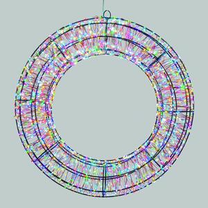 Cerchio luminoso 3000 lampadine multicolore H 55 cm