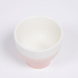 Tazza da caffè Sayuri in porcellana rosa e bianco