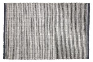 Tappeto Grendha in cotone e lana bianca e nera 160 x 230 cm