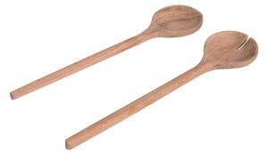 Set Ruperta di 2 utensili da cucina in legno massiccio di acacia