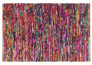 Tappeto di pezza Multicolore con cotone 140 x 200 cm rettangolare intrecciato a mano Boho orientale Beliani