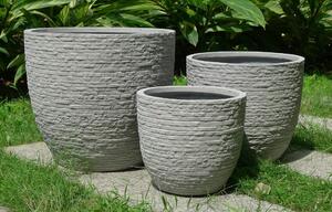 Set di 3 vasi da giardino
