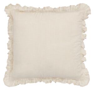 Fodera cuscino Nacha in cotone e lino beige 45 x 45 cm