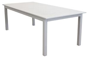 ARGENTUM - set tavolo da giardino allungabile 220/280x100 compreso di 10 poltrone in alluminio