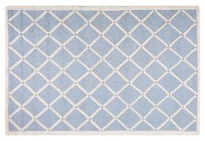 Tappeto rettangolare azzurro - Tappeto moderno di design - 160x230cm - Beliani