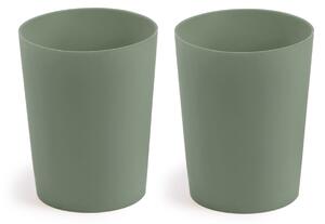 Set Epiphany di 2 bicchieri in silicone verde
