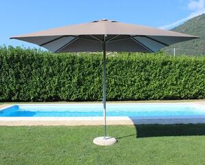 NICOLAUS - ombrellone da giardino 3x3 palo centrale