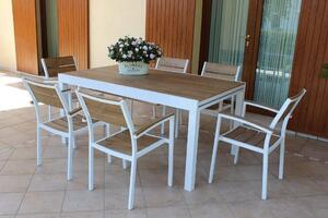 VIDUUS - tavolo da giardino allungabile in alluminio e polywood 200/300x95