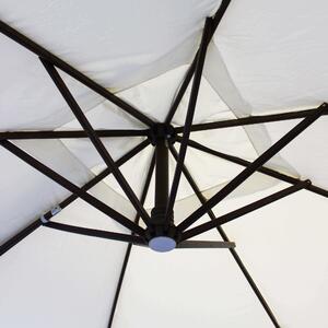 VICTOR - ombrellone da giardino decentrato 3x3 in legno
