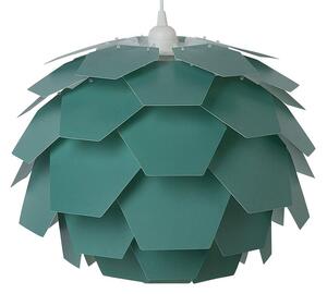 Lampadario Moderno Piccolo a Forma di Fiore in Plastica Color Verde Beliani